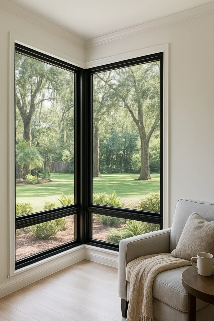 High-end luxury window replacement job.